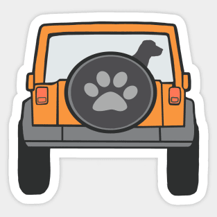 Jeep Dog Ready to Ride Sticker